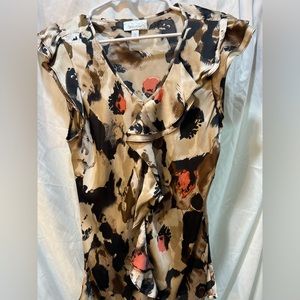 Dress barn silky top work blouse